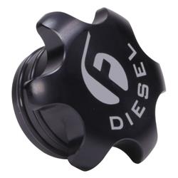 Fleece Performance Black Anodized Billet Fuel Cap For 13-18 Cummins