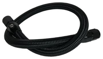 Fleece Performance 34.5 Inch Common Rail/VP44 Cummins Coolant Bypass Hose Black Nylon Braided