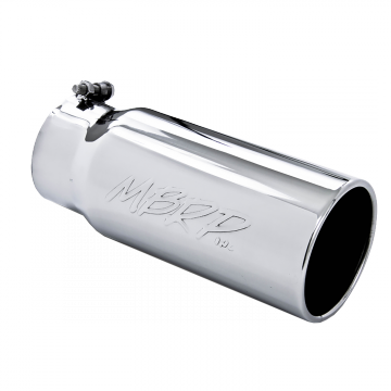 MBRP Tip, 6" O.D. Angled Rolled End 5" inlet 12" length, T304